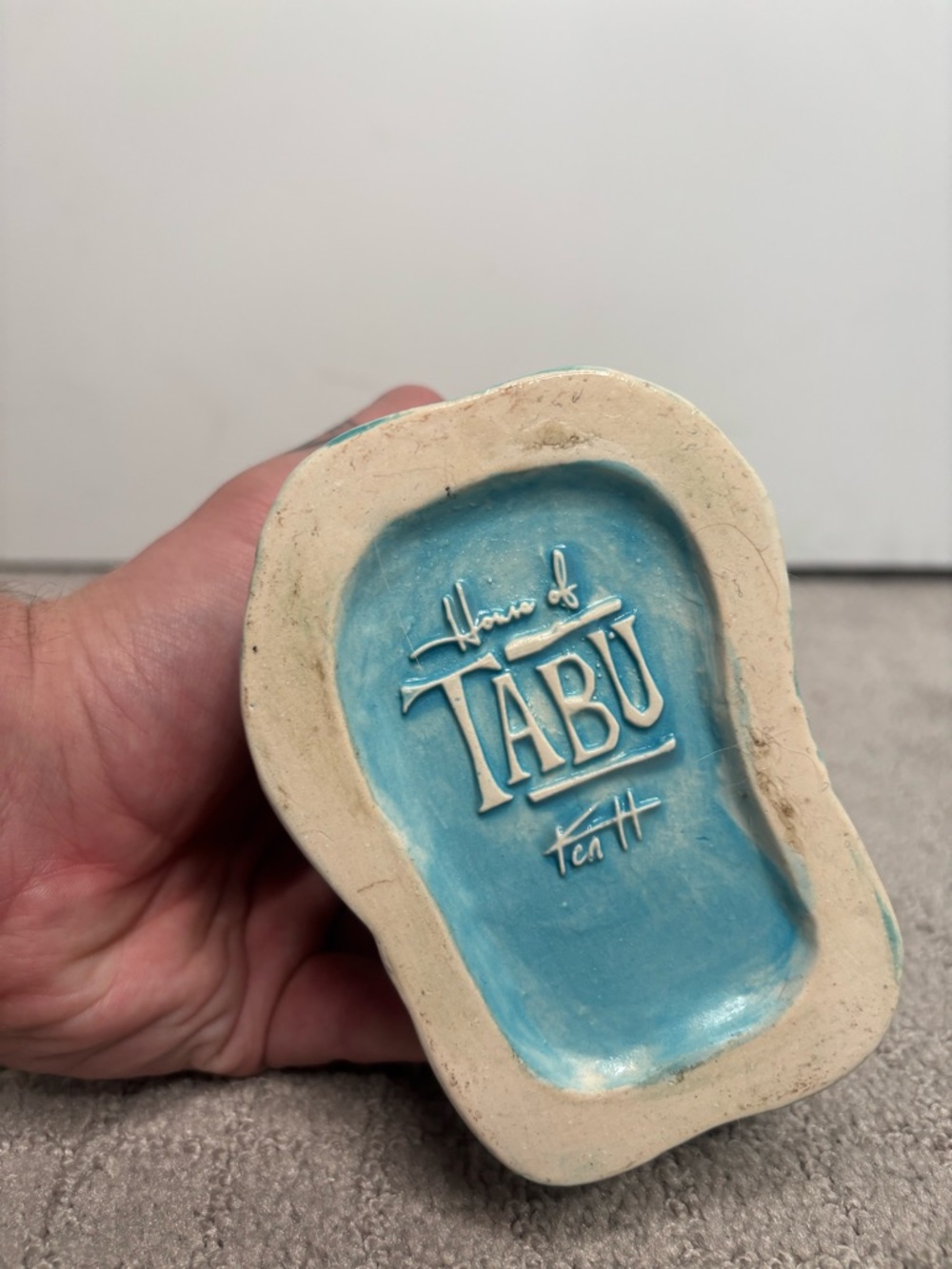 House of Tabu x Order of the Golden Fez Smoking Baboon - Ghost Blue Glaze - Picture 4 of 4